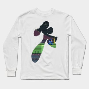 Mega Man X - background cutout v.1 Long Sleeve T-Shirt